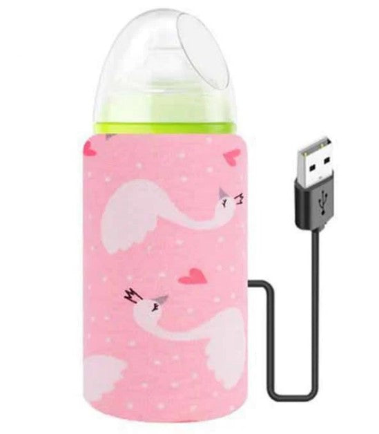 USB Portable Bottle Insulation Warmer - PINK_0