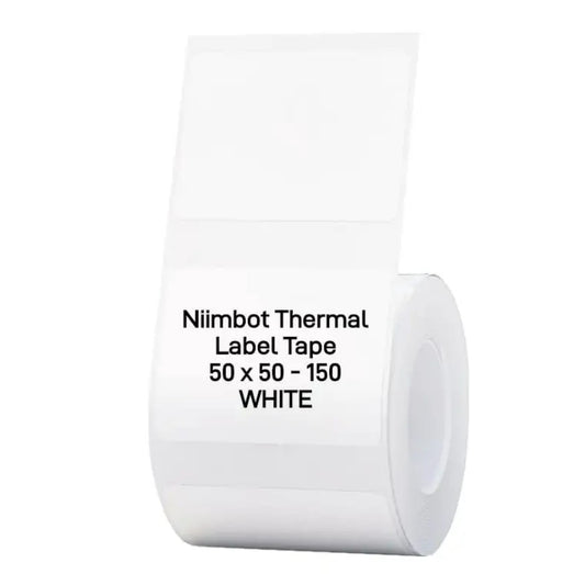 NIIMBOT B21/B3S Thermal Label 50x50mm - 150 Labels Per Roll - White_0