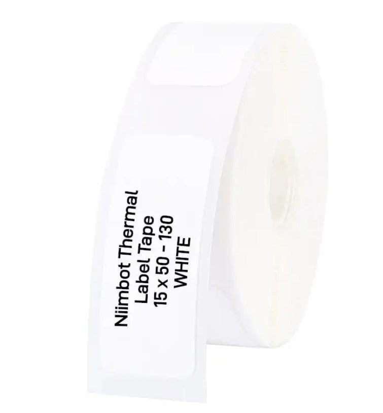 NIIMBOT D11/D110/D101/H1S Thermal Label 15x50mm - 130 Labels Per Roll - White_0