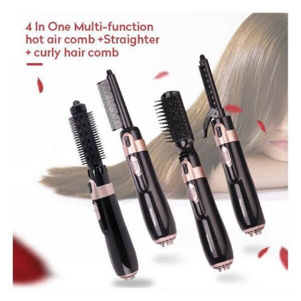 4 in 1 Heating Hair Styler Straightener Comb and Hair Dryer