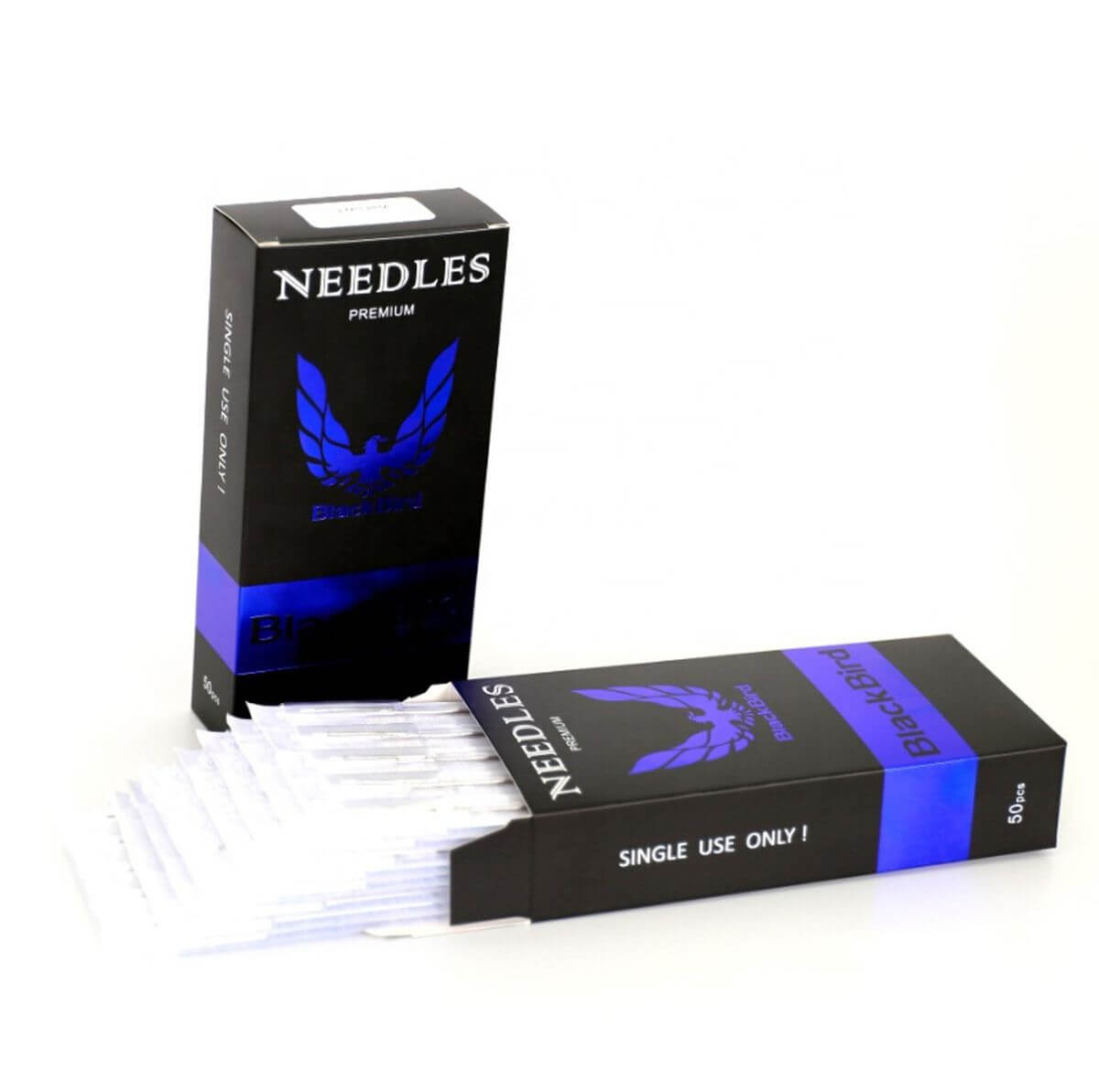 50x BlackBird Tattoo Needles Premium Sterile Disposable Needles