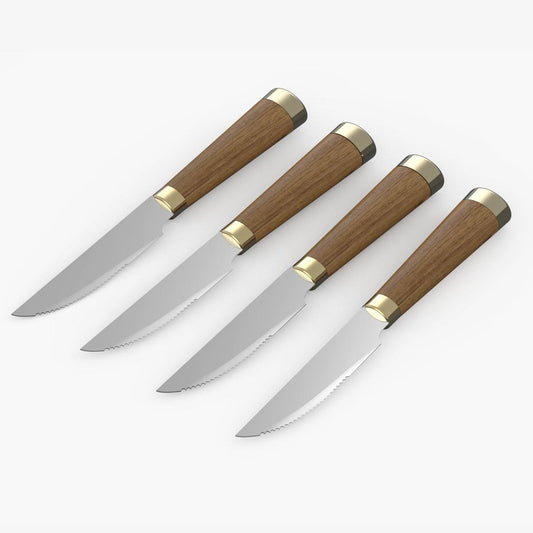 Dusk Steak knife set 4pc in a Black Gold Gift Box Andy Cartwright