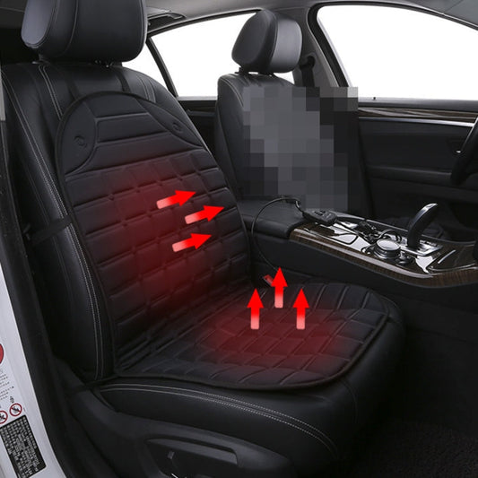 12V Heated Car Seat Cushion Cover Seat Heater Warmer Winter Car Cushion Car Driver Heated Seat Cushion Black