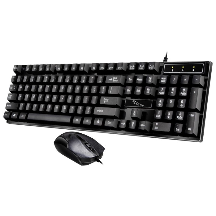 Chasing Leopard Q17 104 Keys USB Wired Suspension Gaming Office Keyboard Wired Symmetrical Mouse Set Keyboard Cable Length 1 4m Mouse Cable Length 1 3m Black