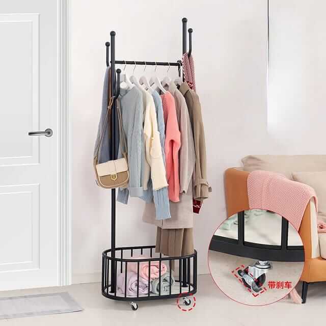 Nordic Clothes Rack on Wheels