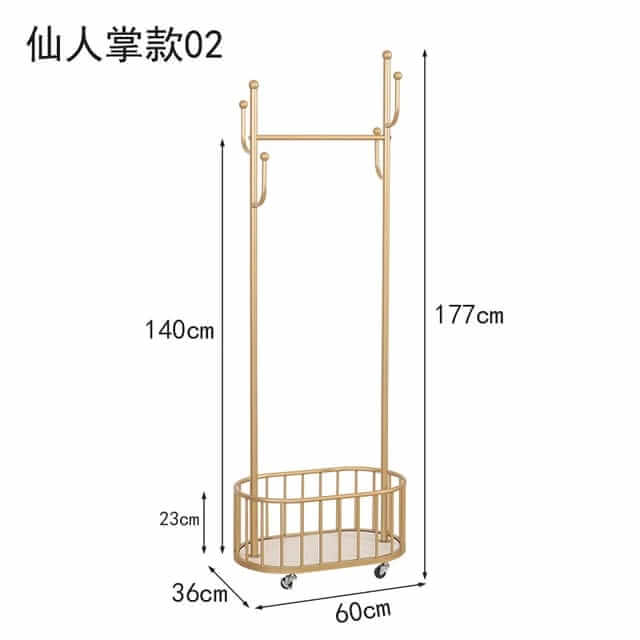 Nordic Clothes Rack on Wheels