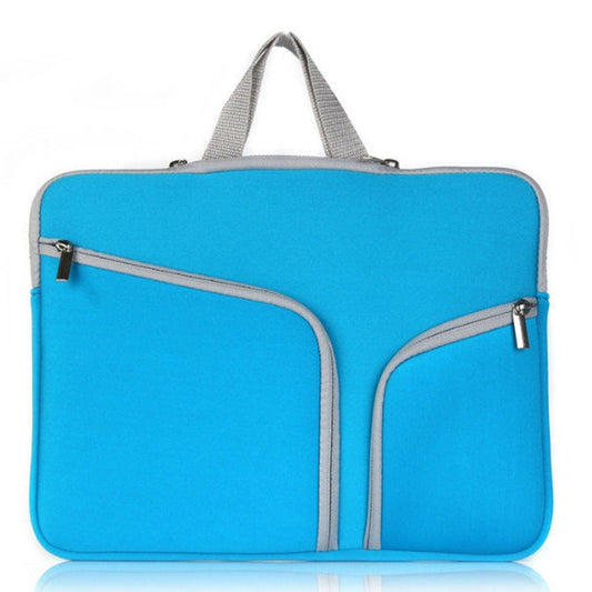 T228 Diving Material Computer Bag Multi pocket Laptop Liner Bag Size 11 Inch Blue