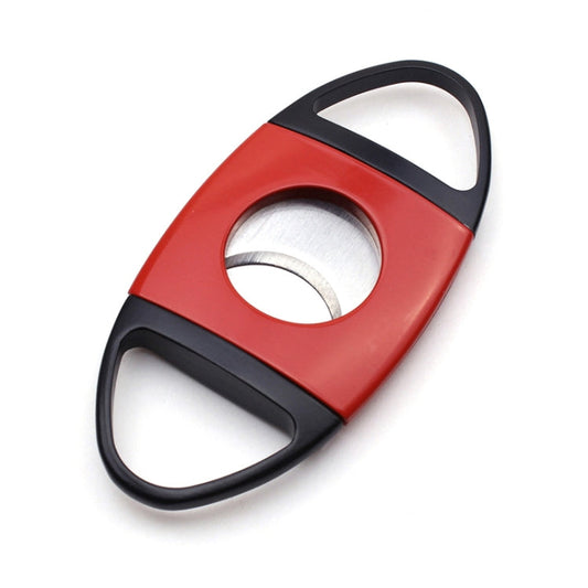 Portable Metal Thickened Cigar Cutter Stainless Steel Tobacco Knife Red Black