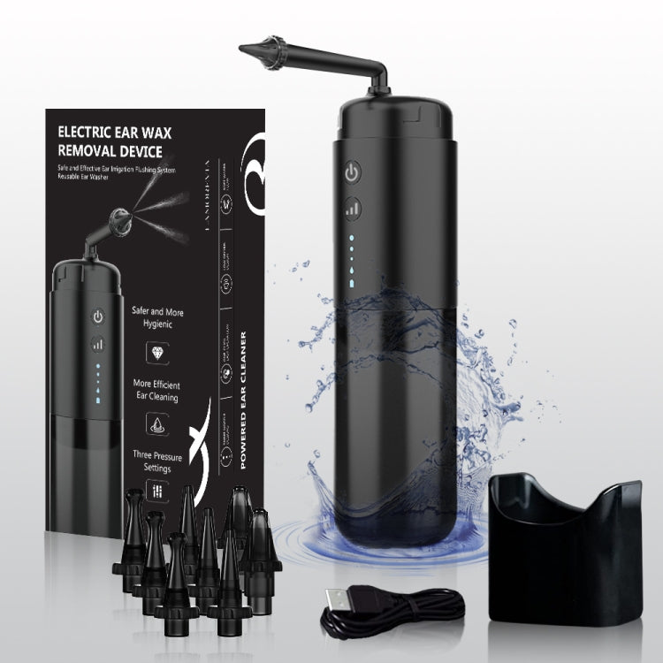 Water Powered Ear Cleaner Electric Triple Jet Stream with 3 Pressure Settings